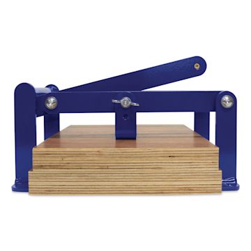Open in modal - Woodzilla Hand Lino Press - Blue, 8-1/4" x 11-3/4"