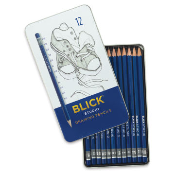 Blick Studio Drawing Pencils - Set of 12 (set with lid)