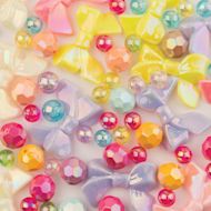 John Bead Super Cute Assorted Acrylic Bow Beads