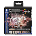 Staedtler Pigment Arts Brush Pens - Portrait Colors, Set of 12