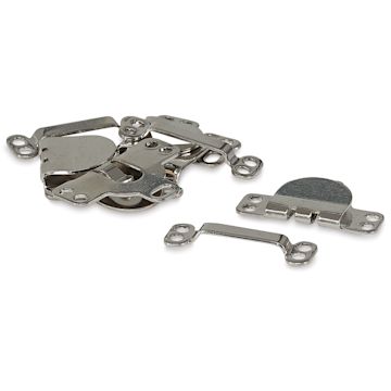 Open in modal - Dritz Sew on Fasteners - Hook and Eye Closure, Nickel Plated, Package of 4