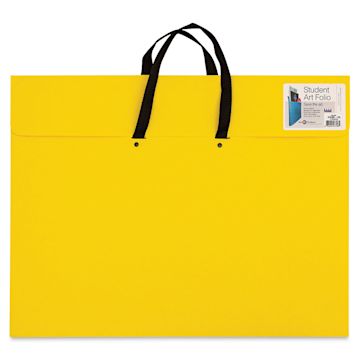 Open in modal - Star Products Student Art Folio with Handles - Yellow, 17" x 22"