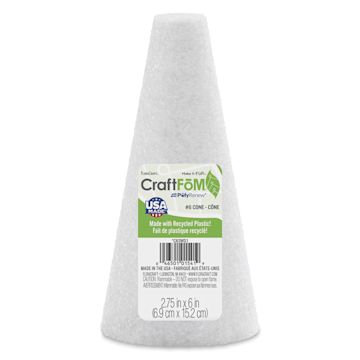 Open in modal - FloraCraft CraftFōM Blocks and Shapes - 2.75" x 6", Cone