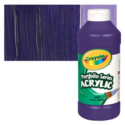 Crayola Portfolio Series Acrylics - Violet, 16 oz bottle