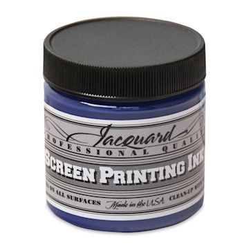 Open in modal - Jacquard Screen Printing Ink - Opaque Navy, 4 oz