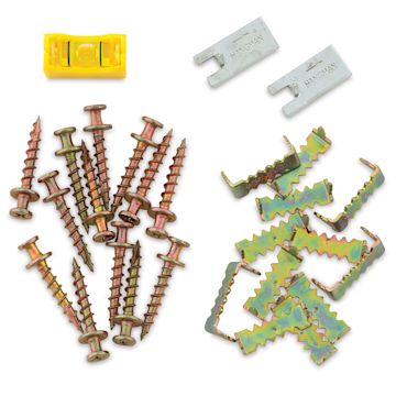 Open in modal - Hangman 60 Second Hanging Kits - Components of 26 piece Kit 
