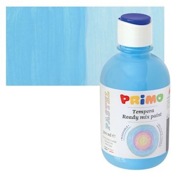 Open in modal - Primo Premium Tempera Paint - Pastel Blue, 300 ml bottle and swatch