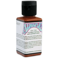 Alpha6 AlphaFlex Textile and Leather Paint - Burnt Caramel, 74 ml, Bottle