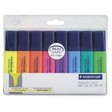 Staedtler Textsurfer Classic Highlighters Set - Front view of Set of 8 package