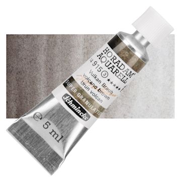 Open in modal - Schmincke Horadam Aquarell Artist Watercolor - Volcano Brown, 5 ml tube and swatch