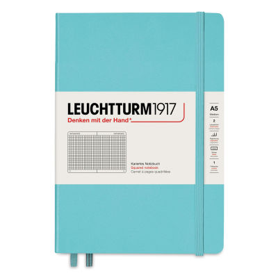 Leuchtturm1917 Squared Hardbound Notebook - Aquamarine, 5-3/4" x 8-1/4"