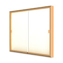 Waddell Legacy Wall Mounted Display Cabinet - 60" x 48" x 4", No Header, Plaque Display