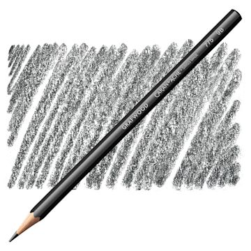 Open in modal - Caran d'Ache Grafwood Pencil - 9B pencil and swatch
