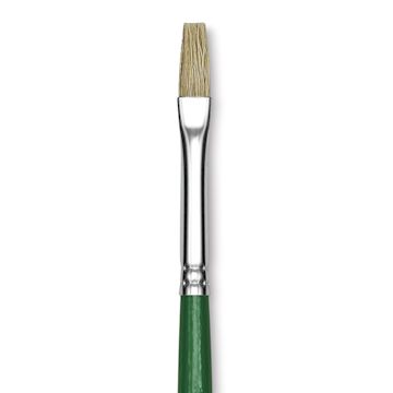 Open in modal - Blick Economy White Bristle Brush - Bright, Size 6 close up