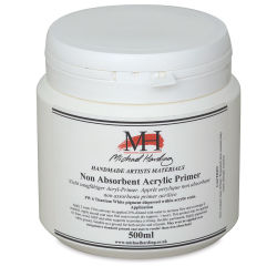 Michael Harding Non-Absorbent Acrylic Primer - White, 500 ml, Jar