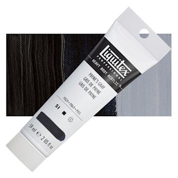Open in modal - Liquitex Heavy Body Artist Acrylic - Payne's Gray, 2 oz Tube and swatch