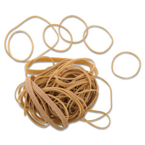 Officemate Rubber Bands - Natural, Assorted Sizes