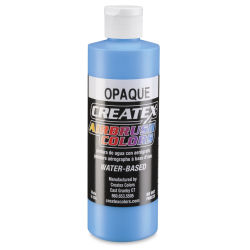 Createx Airbrush Color - 8 oz bottle of Opaque Sky Blue shown