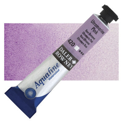 Daler-Rowney Aquafine Watercolors and Sets - Ultramarine Pink, 8 ml, Tube