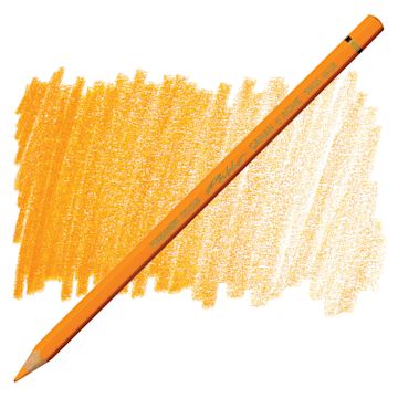 Open in modal - Caran d'Ache Pablo Colored Pencil - Orange pencil and swatch