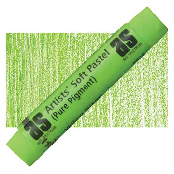 Open in modal - Art Spectrum Artists' Soft Pastel - Yellow Green 572P pastel and swatch