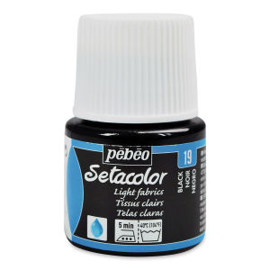 Pebeo Setacolor Fabric Paint -  Blacklake, Light Fabric, 45ml Bottle