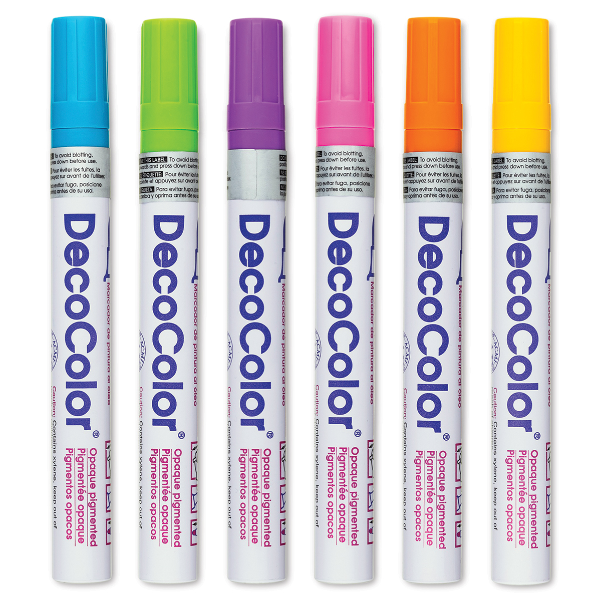 DecoColor Broad Tip Paint Marker Set 6/Pkg Retro