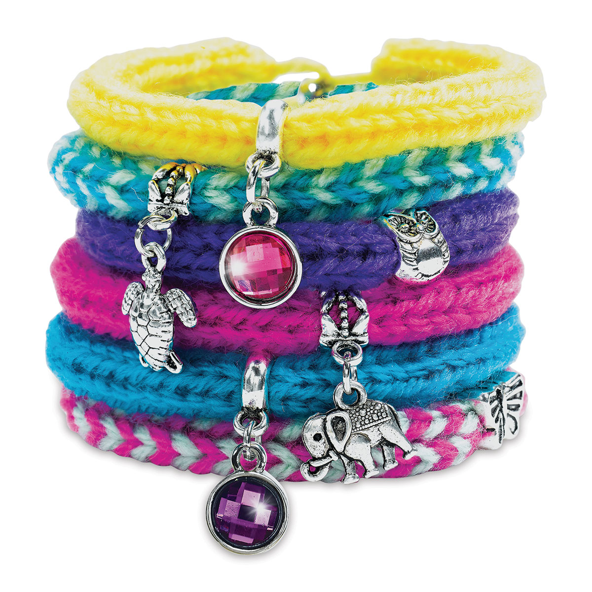 Creativity for Kids Quick Knit Charm Bracelets Kit