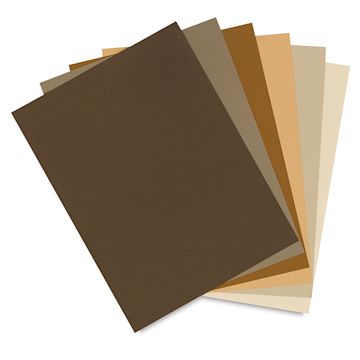Open in modal - Earth Tone Mi-Teintes, 24 Sheet Pad  Inside of Pad