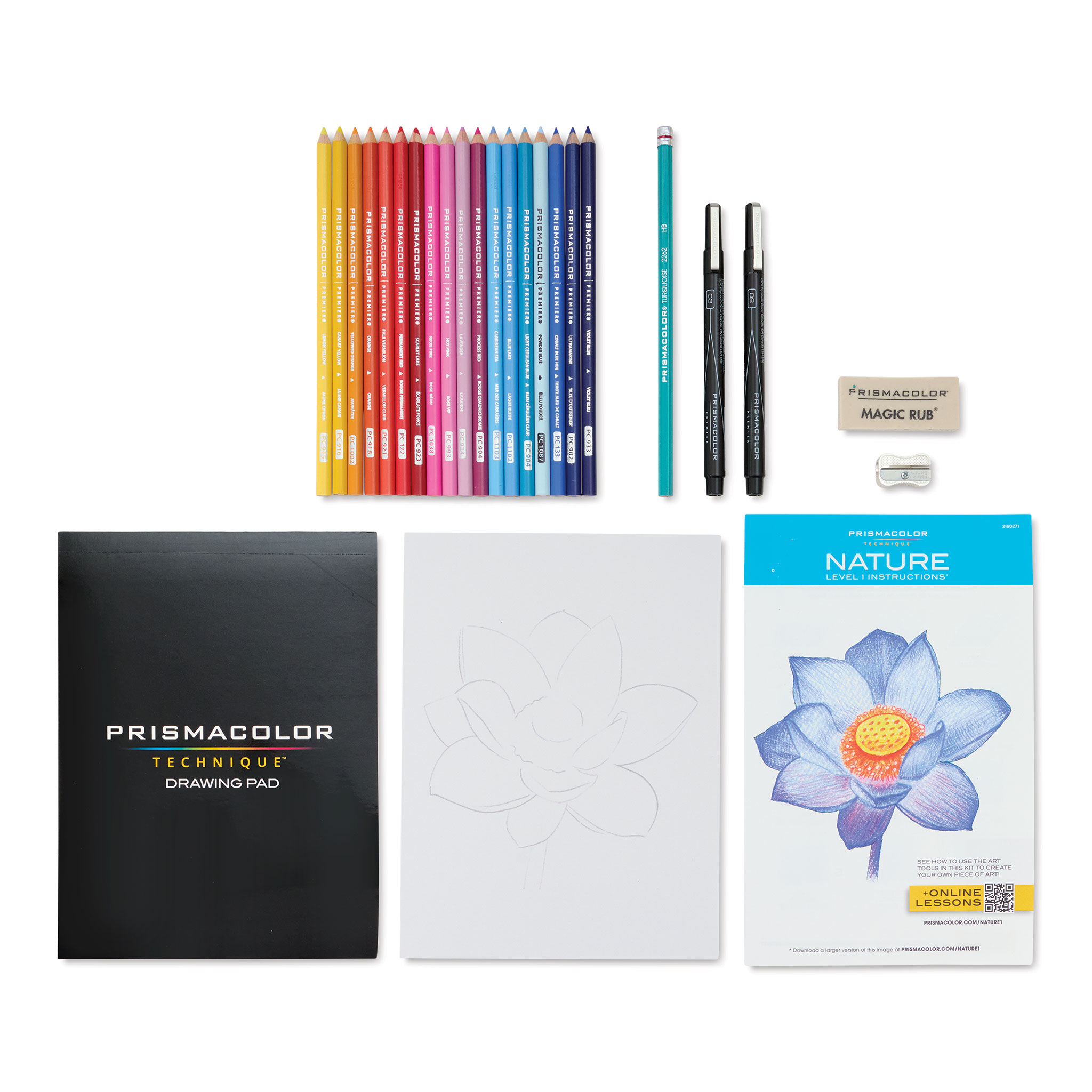 Prismacolor Technique, Art Supplies and Digital Art Lessons, Nature Drawing  Set, Level 1, Learn to Draw with Colored Pencils, Graphite Pencils, and  More, Flower Drawing, 26 Count - Yahoo Shopping