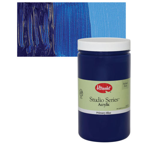 Blick Studio Acrylics - Primary Blue, 4 oz tube