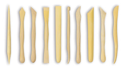 Boxwood Clay Tool Sets - Set of 10 6" long tools shown