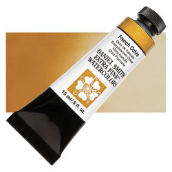 Daniel Smith Extra Fine Watercolor - French Ochre, 15 ml, Tube with Swatch