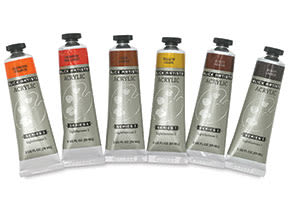Blick Artists' Acrylic Set - Earth Color Set, 2 oz Tubes