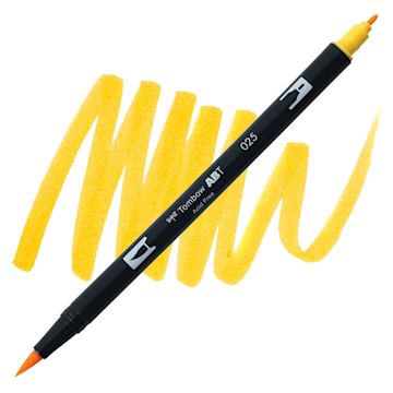 Open in modal - Tombow Dual Brush Pen - Light Orange pen and swatch