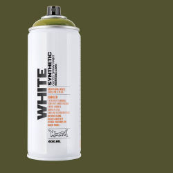 Montana White Spray Paint - Wild Willy, 400 ml, Spray Can with Swatch