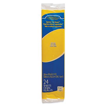 Open in modal - Spectra Deluxe Bleeding Art Tissue - 20" x 30", Canary, 24 Sheets