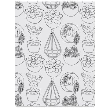 Open in modal - Grafix Artist Series Shrink Film - Succulents Design by Gina Lee Kim