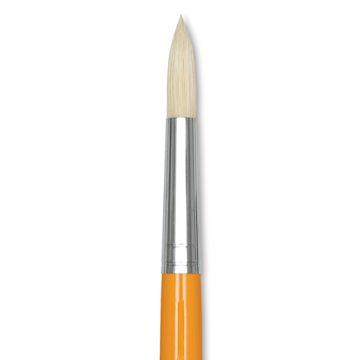 Open in modal - Isabey Chungking Interlocking Bristle Brush - Round, Long Handle, Size 8