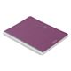Fabriano EcoQua Spiral Notebook - Wine, 8.3" x 5.8", Graph (side view)