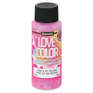 DecoArt Love, Color Neon Confetti Glitter Acrylic Paints