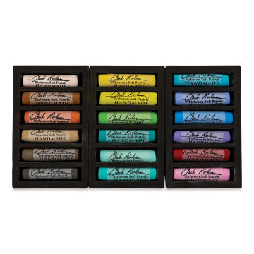 Richeson Handmade Soft Pastels - Landscape Colors, Set of 18, Full Stick (set contents)