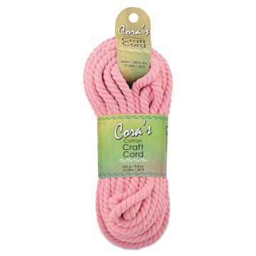 Open in modal - Pepperell Cotton Craft Cord - Blush Pink, 6 mm, 50 ft