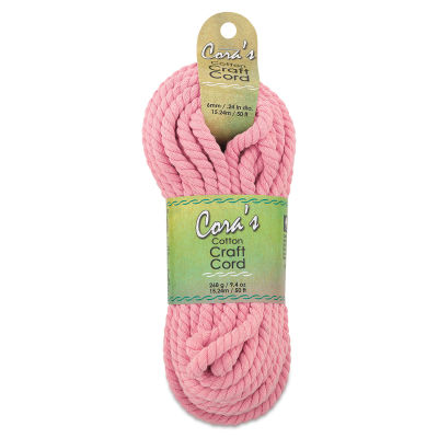 Pepperell Cotton Macramé Cord - Front view of 6mm Blush package