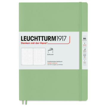 Leuchtturm1917 Dotted Softcover Notebook - Sage, 7" x 10"