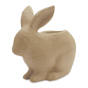 DecoPatch Paper Mache Planter - Angled view of Bunny planter