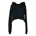Bella + Canvas Cropped Fleece Hoodie - Black, Size