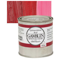 Gamblin Artist's Oil Color - Quinacridone Red, 8 oz Can