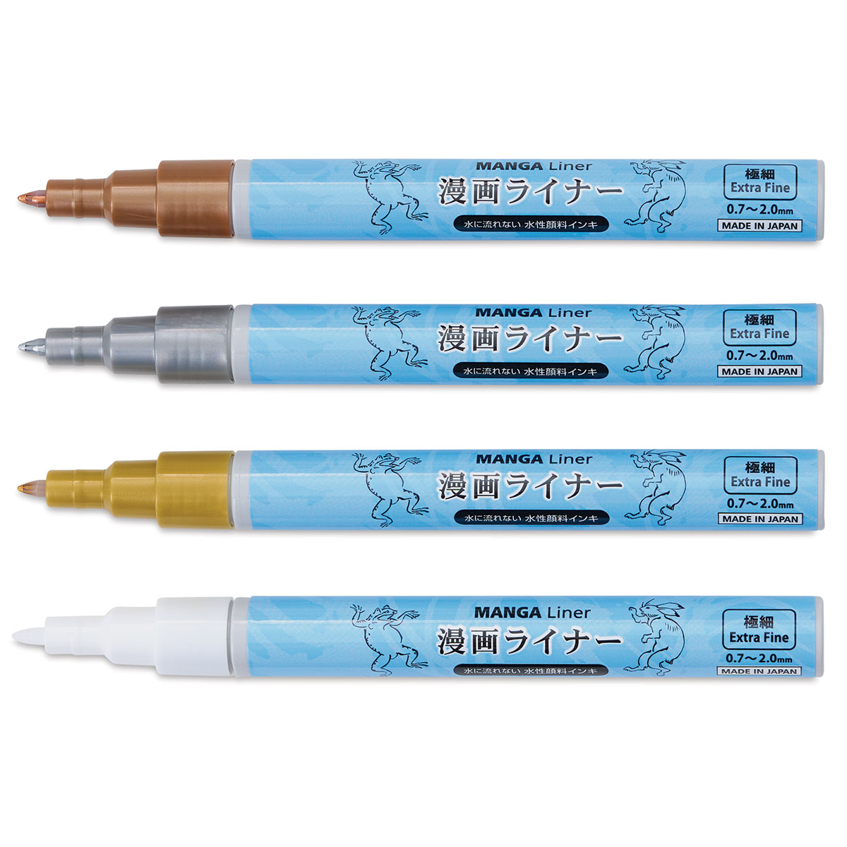 Liner Pens - Neutral Metallic Colors, of | BLICK Art Materials