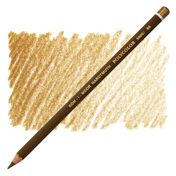 Open in modal - Koh-I-Noor Polycolor Dry Color Drawing Pencil - Raw Umber 66, swatch and pencil